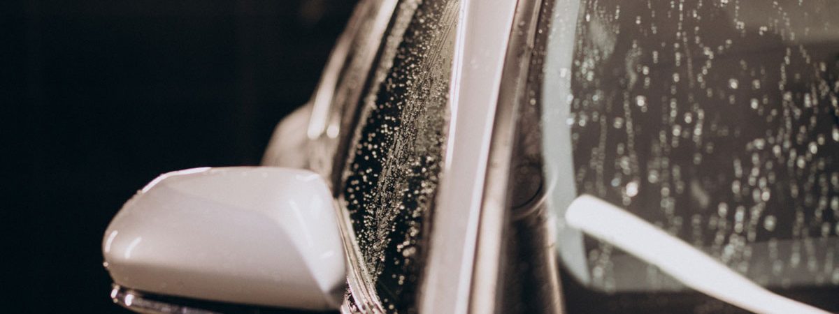 hail damage photo of car