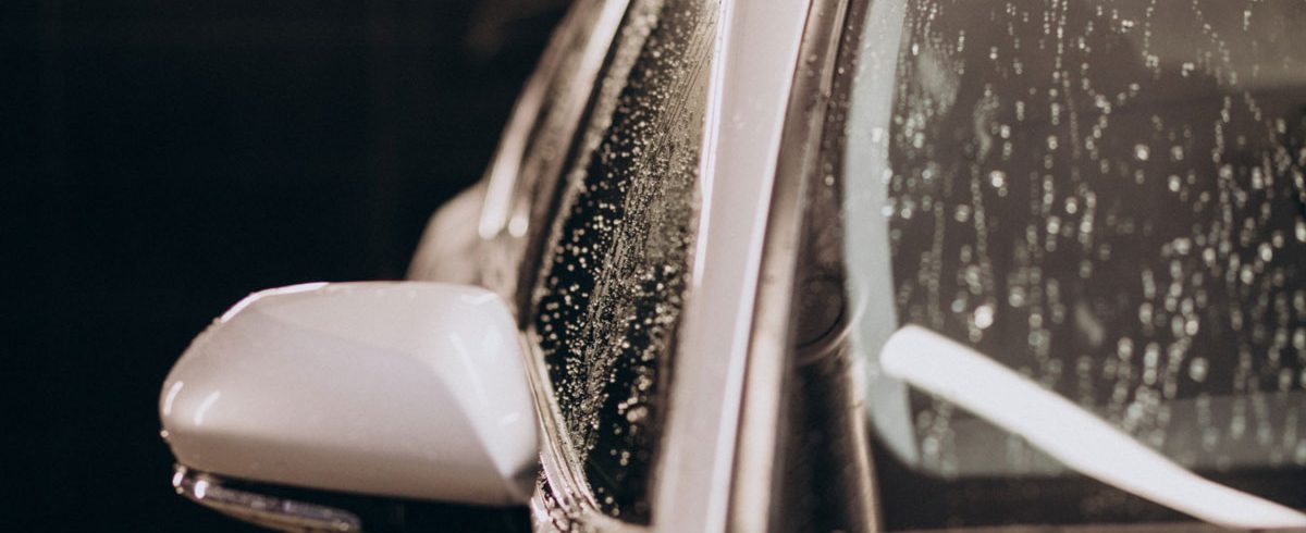 hail damage photo of car