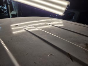 Ford Ranger XLT White Smash repair dents PDR Dah Cheong Sydney damage dent inspection