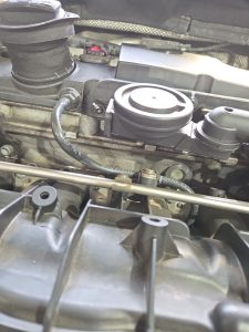 vw golf engine bay