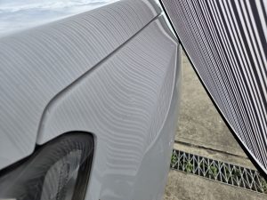 Ford Ranger XLT White Smash repair dents PDR Dah Cheong Sydney damage dent inspection