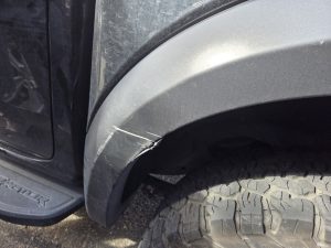 Ford Ranger Raptop smash repair dah cheong sydney fender damage