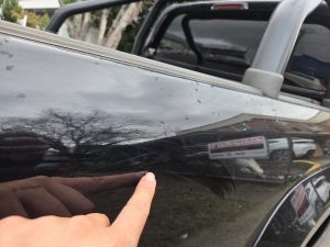 Volkswagen VW Amarok black collision smash repair Dah Cheong scratch paint