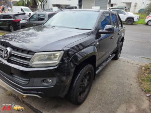 Volkswagen VW Amarok black collision smash repair Dah Cheong front left
