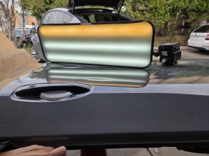 Nissan Navara Uke gray PDR dent Repairs Dah Cheong Sydney light panel inspection