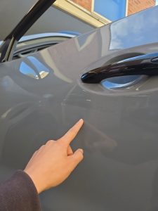 Nissan Navara Uke gray PDR dent Repairs Dah Cheong Sydney inspection