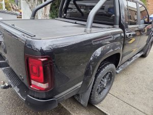 Volkswagen VW Amarok black collision smash repair Dah Cheong rear