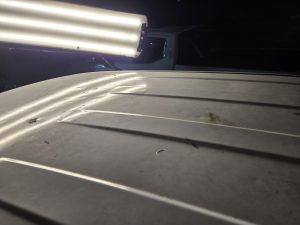 Ford Ranger XLT White Smash repair dents PDR Dah Cheong Sydney damage dent inspection