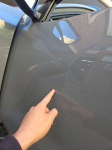 Nissan Navara Uke gray PDR dent Repairs Dah Cheong Sydney dent