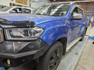 LDV T60 MAX Ute Dah Cheong Smash Repair dent inspection at workshop front left