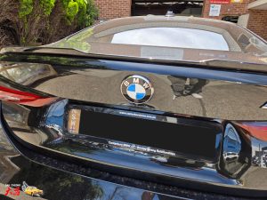 BMW M4 Competition smash repair dent dah cheong sydney back