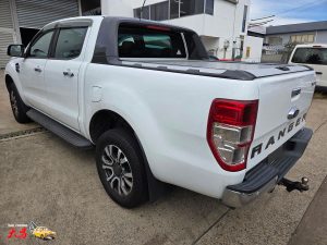 Ford Ranger XLT White Smash repair dents PDR Dah Cheong Sydney damage dent inspection