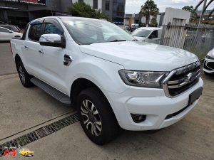 Ford Ranger XLT White Smash repair dents PDR Dah Cheong Sydney damage dent inspection