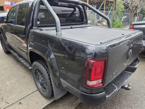 Volkswagen VW Amarok black collision smash repair Dah Cheong rear