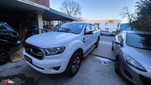 Ford Ranger XLT White Smash repair dents PDR Dah Cheong Sydney