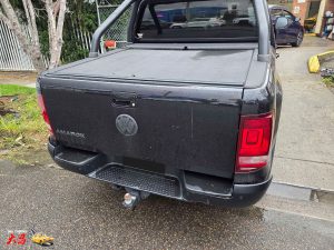 Volkswagen VW Amarok black collision smash repair Dah Cheong rear