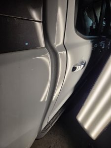 Ford Ranger XLT White Smash repair dents PDR Dah Cheong Sydney damage dent inspection