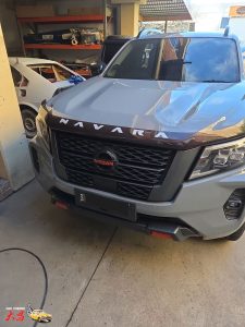 Nissan Navara Uke gray PDR dent Repairs Dah Cheong Sydney front