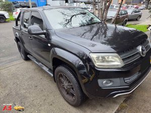 Volkswagen VW Amarok black collision smash repair Dah Cheong front right