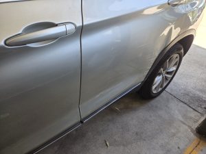 BMW X3 bronze smash repair dah cheong sydney left side damage