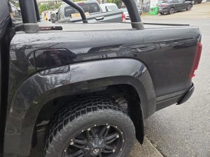 Volkswagen VW Amarok black collision smash repair Dah Cheong rear left