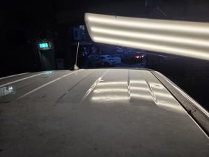 Ford Ranger XLT White Smash repair dents PDR Dah Cheong Sydney damage dent inspection