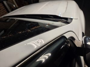 Ford Ranger XLT White Smash repair dents PDR Dah Cheong Sydney damage dent inspection
