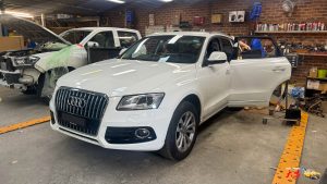 Audi Q3 white PDR dent repairs dah cheong sydney
