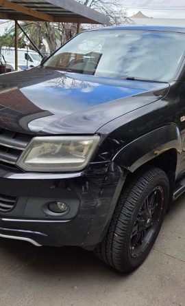 Volkswagen VW Amarok black collision smash repair Dah Cheong front