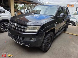 Volkswagen VW Amarok black collision smash repair Dah Cheong front