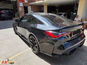BMW M4 Competition smash repair dent dah cheong sydney