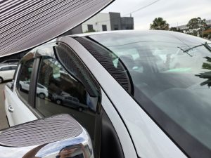 Ford Ranger XLT White Smash repair dents PDR Dah Cheong Sydney damage dent inspection