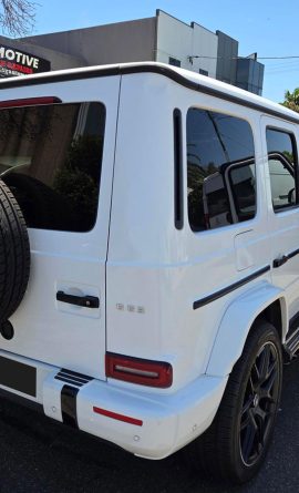 Mercedes-AMG G 63 White Wagon dent repairs and paint restoration rear right