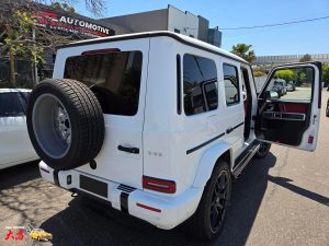 Mercedes-AMG G 63 White Wagon dent repairs and paint restoration rear right
