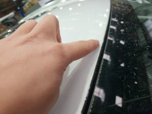 LDV D90 SUV White dah cheong smash repair inspection at centre
