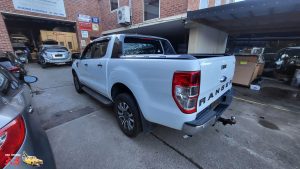 Ford Ranger XLT White Smash repair dents PDR Dah Cheong Sydney complete rear